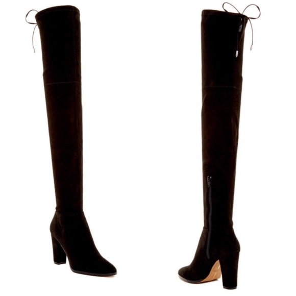 Black Suede Thigh High Over the Knee Boots | Dolce Vita - Picture 1 of 7